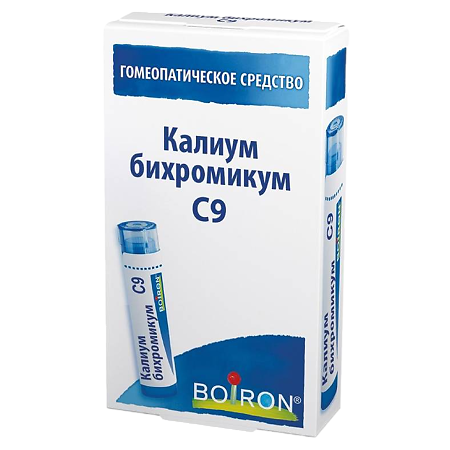 Калиум бихромикум C9 гранулы гомеопатические 4 г 1 шт