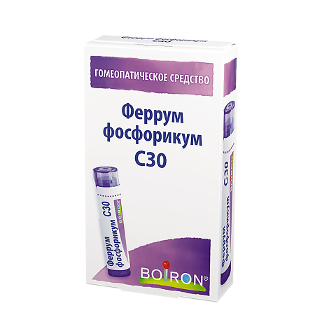 Феррум фосфорикум C30 гранулы гомеопатические 4 г 1 шт