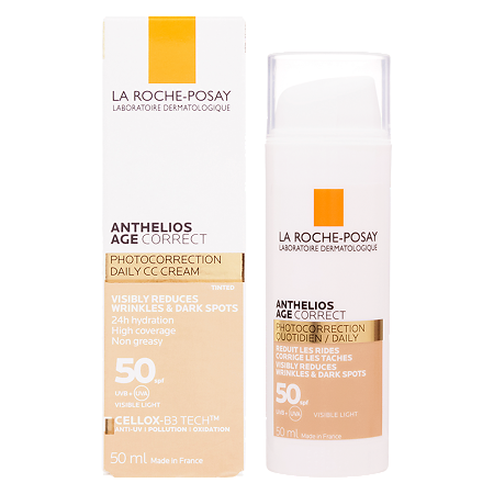 La Roche-Posay Anthelios Age Correct Tinted Крем для лица тон антивозрастной SPF50 50 мл 1 шт