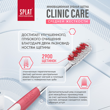 Splat Professional Clinic Care Инновационная зубная щетка средняя 1 шт