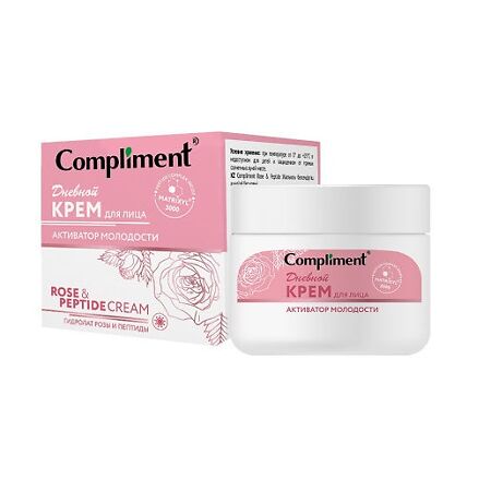 Compliment Rose&Peptide Крем для лица дневной активатор молодости 50 мл 1 шт