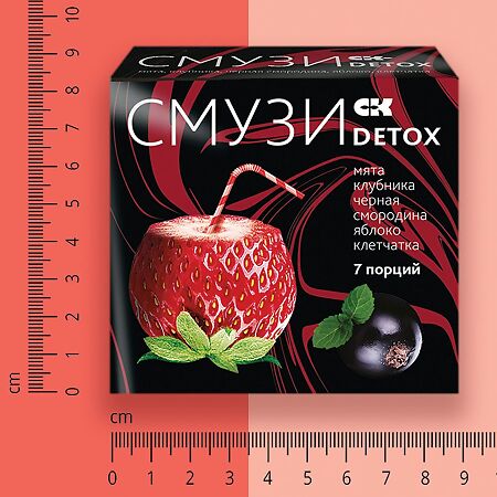 Сибирская Клетчатка Смузи СК Detox мята клубника чёрная смородина яблоко пак 12 г 7 шт