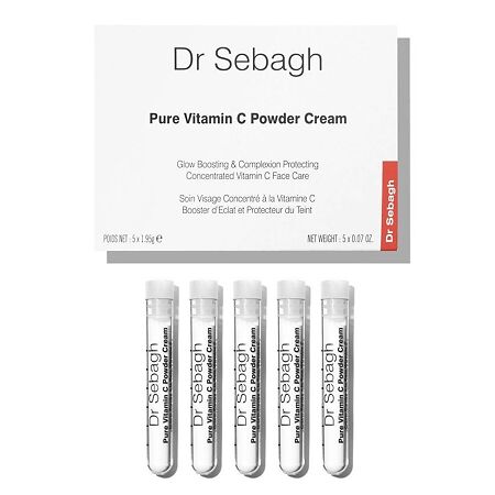 Dr.Sebagh Pure Vitamin C Powder Cream Крем для лица базовый уход с чистым стабилизированным Вит С ампулы 1,92 г 5 шт