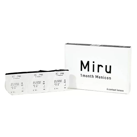 Контактные линзы мягкие Miru 1 month Menicon -1,50/8,3/6 шт. на месяц