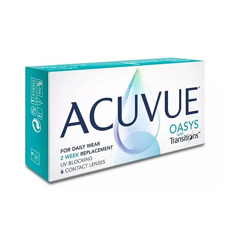 Контактные линзы Acuvue Oasys with Transitions 6 шт/-0.50/8.4/2 недели