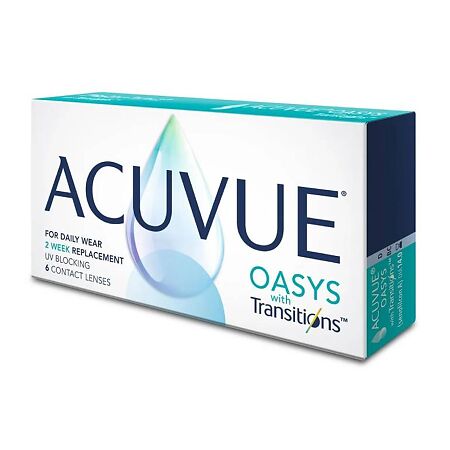 Контактные линзы Acuvue Oasys with Transitions 6 шт/-0.50/8.4/2 недели