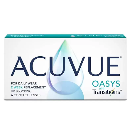 Контактные линзы Acuvue Oasys with Transitions 6 шт/-8.50/8.4/2 недели