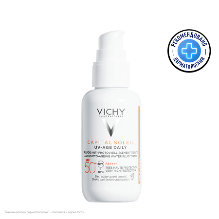 Vichy Capital Soleil UV-Age Daily Флюид солнцезащитный для лица SPF50+ 40 мл 1 шт