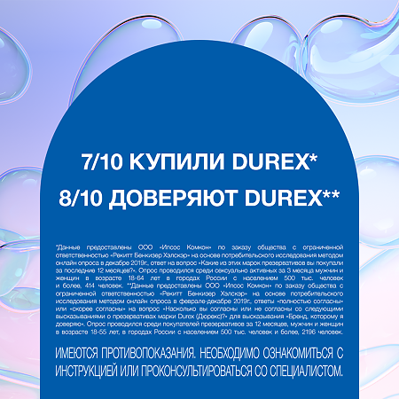 Презервативы Durex Invisible Extra Lube из натурального латекса ультратонкие 12 шт