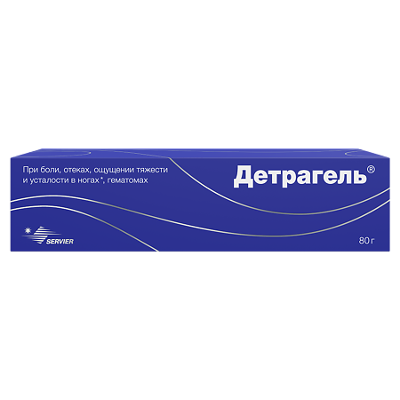 Детрагель гель для наружного применения 80 г 1 шт