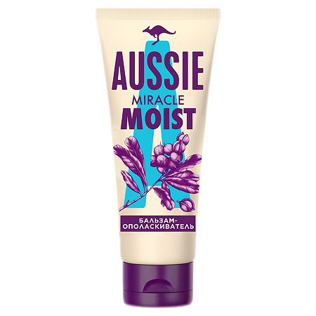 Aussie Miracle Moist Бальзам-ополаскиватель для сухих волос 200 мл 1 шт