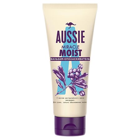 Aussie Miracle Moist Бальзам-ополаскиватель для сухих волос 200 мл 1 шт