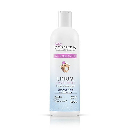 Dermedic Emolient Linum Baby Очищающий крем-гель с  1 дня жизни 200 мл 1 шт