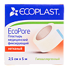 Ecoplast Пластырь EcoPore медицинский фиксирующий нетканый 2,5 см х 5 м 1 шт