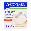 Ecoplast Пластырь EcoPore медицинский фиксирующий нетканый 5 см х 5 м 1 шт