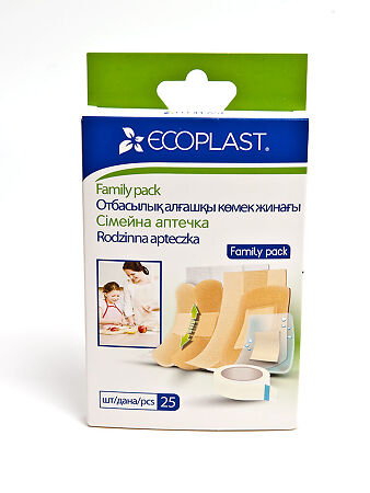 Ecoplast Набор пластырей на разных основах Family pack 25 шт