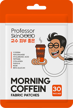 Professor SkinGOOD Тканевые патчи для глаз с кофеином Morning Coffein Fabric  Patches 30 шт