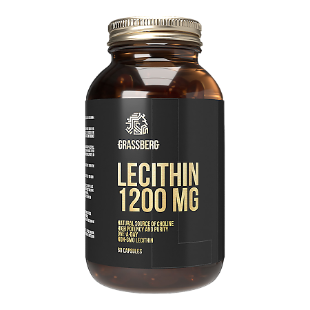 Grassberg Lecithin 1200 mg Лецитин 1200 мг капсулы массой 1655 мг 60 шт