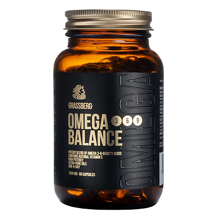 Grassberg Omega 3-6-9 Balance Омега 3-6-9 1000 мг массой 1388 мг 60 шт