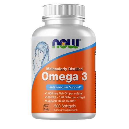 Now Omega-3 Омега-3 1000 мг желатиновые капсулы массой 1382 мг 500 шт