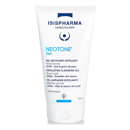 IsisPharma Neotone Gel Гель для умывания от пигментных пятен очищающий и отшелушивающий туба 150 мл 1 шт