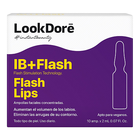 Lookdore IB+Flash Концентрированная сыворотка в ампулах для губ Ampoules Flash Lips 2 мл 10 шт