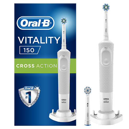 Oral-B Электрическая зубная щетка Vitality D100.424.1 PRO CrossAction White тип 3710 1 шт