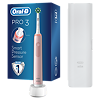 Oral-B Электрическая зубная щетка PRO 3 с 1 сменной насадкой розовая + дорожный футляр 1 шт