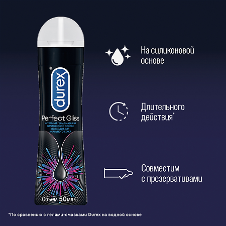 Гель-смазка Durex Perfect Gliss 50 мл 1 шт