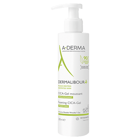 A-Derma Dermalibour+CICA Гель очищающий пенящийся 200 мл 1 шт