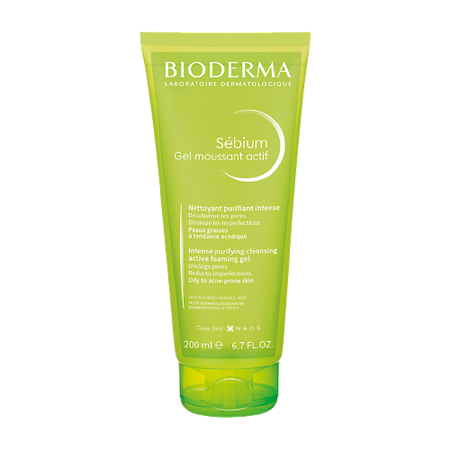 Bioderma Sebium Гель Актив для умывания жирной и проблемной кожи лица 200 мл 1 шт