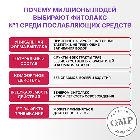 Фитолакс жевательные таблетки по 0,5 г 100 шт