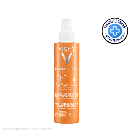 Vichy Capital Soleil Спрей для тела Cell Protect SPF30 200 мл 1 шт