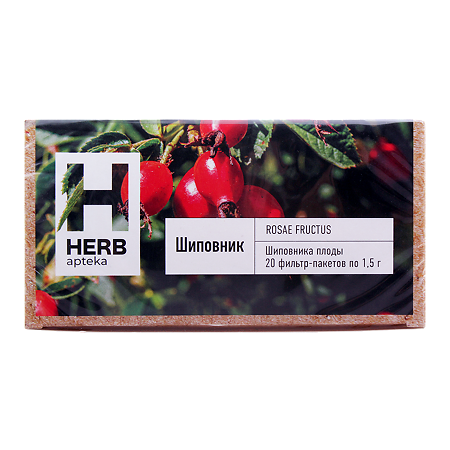 Herb Шиповник плоды 1,5 г фильтр-пакетики 20 шт