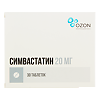 Симвастатин таблетки покрыт.плен.об. 20 мг 30 шт