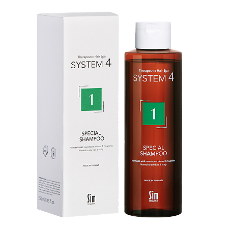 System 4 Special Shampoo Терапевтический шампунь №1 для нормальной и жирной кожи головы 250 мл 1 шт