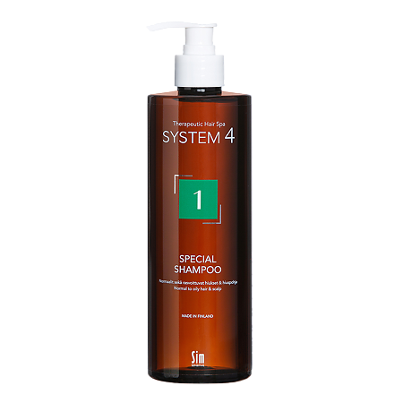 System 4 Special Shampoo Терапевтический шампунь №1 для нормальной и жирной кожи головы 500 мл 1 шт