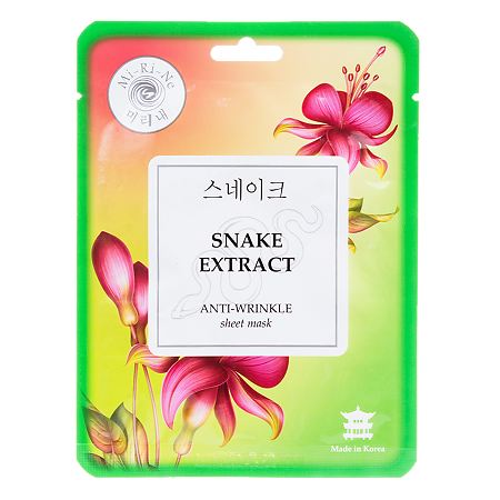 Mi-Ri-Ne Snake Extract Тканевая маска для лица разглаживающая с экстрактом змеиного яда 23 г 1 шт