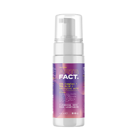 Art&Fact Пенка для лица с AHA-кислот и с BHA кислотой AHA Complex+BHA Acid/Salicylic acid 150 мл 1 шт