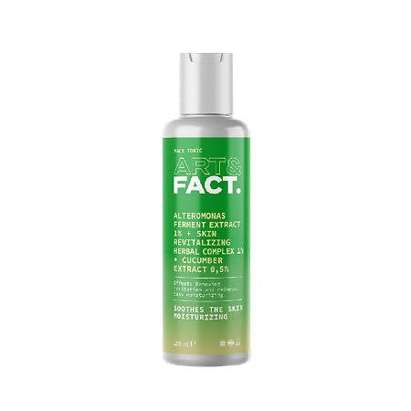 Art&Fact Тоник для лица Alteromonas Ferment 1%+Skin Revitalizing Herbal 1%+cucumber 05% 150 мл 1 шт