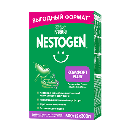 Nestogen 1 Комфорт Plus Смесь молочная с 0 мес 600 г 1 шт