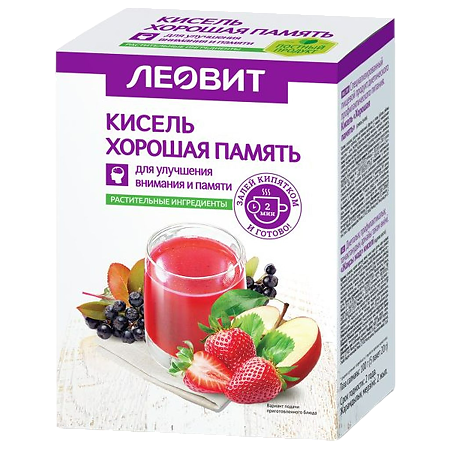 Леовит Кисель Хорошая память 20 г 5 шт