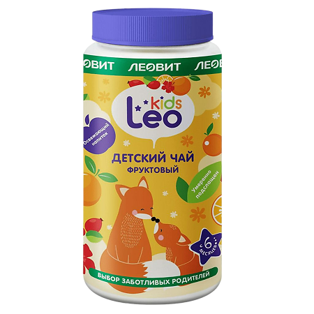 Леовит Leo Kids Чай Фруктовый гранулированный для детей банка 200 г 1 шт