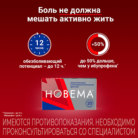 Новема таблетки покрыт.плен.об. 275 мг 20 шт