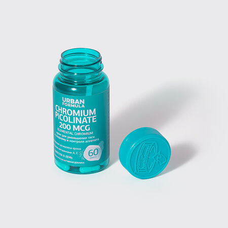 Urban Formula Chromium picolinate Пиколинат хрома 200 мкг капсулы массой по 280 мг 60 шт