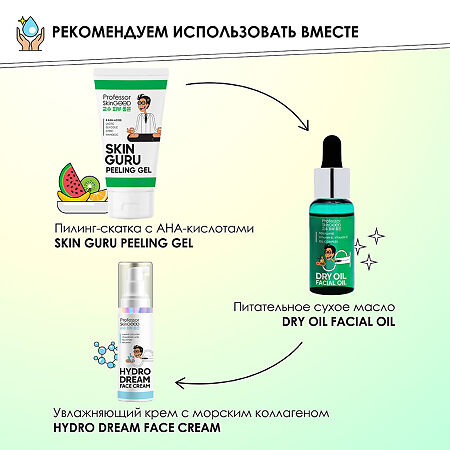 Professor SkinGOOD Питательное сухое масло для лица с вит E и С Facial Dry Oil экспресс-питание кожи лица 30 мл 1 шт