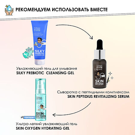 Professor SkinGOOD Сыворотка для лица с пептидными комплексом Skin Peptidius Revitalizing Serum мгновенное восстановление и питание кожи 30 мл 1 шт