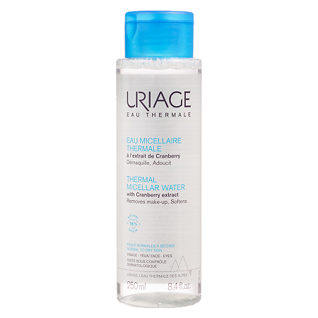 Uriage Thermal Micellar Water мицеллярная вода очищающая для сухой и нормальной кожи с экстрактом Клюквы 250 мл 1 шт