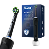 Oral-B Электрическая зубная щетка Vitality PRO D103.413.3 CrossAction Protect X Clean Black черная 1 шт