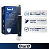 Oral-B Электрическая зубная щетка Vitality PRO D103.413.3 CrossAction Protect X Clean Black черная 1 шт